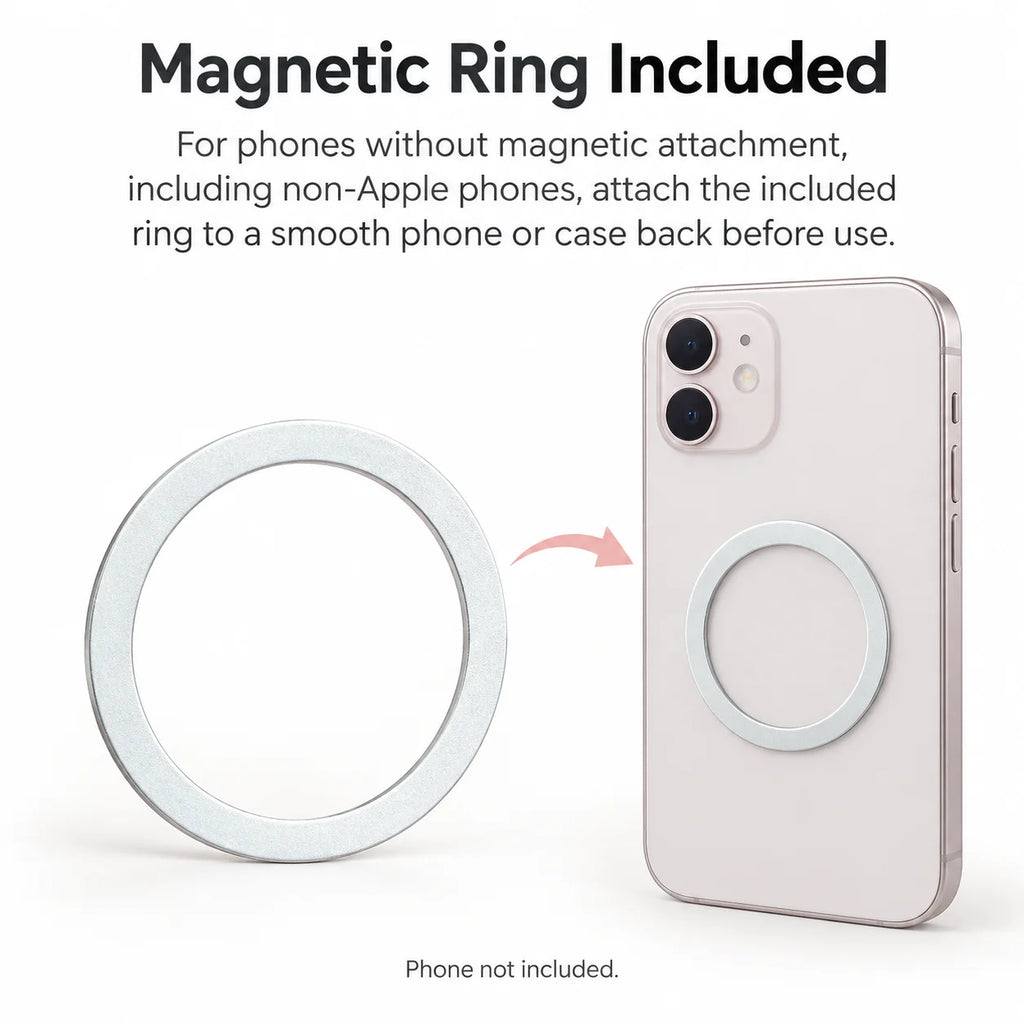 Water Bottle with Magnetic Phone Holder